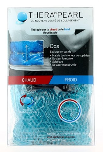 TheraPearl Therapie Par Le Chaud Ou Le Froid 43.2x17.1 Cm Dos Avec Ceinture De Maintien