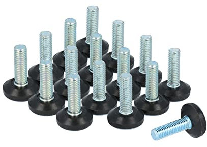 GleitGut 16 x Teflon Gleiter Mit M8 Gewinde 22 mm PTFE Möbelgleiter Stuhlgleiter Möbelfuß Stellschrauben