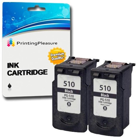 2 SCHWARZ Druckerpatronen für Canon Pixma iP2700 MP230 MP240 MP250 MP252 MP260 MP270 MP272 MP280 MP480 MP490 MP492 MP495 MP499 MX320 MX330 MX340 MX350 MX360 MX410 MX420 | kompatibel zu PG-510 (PG510)