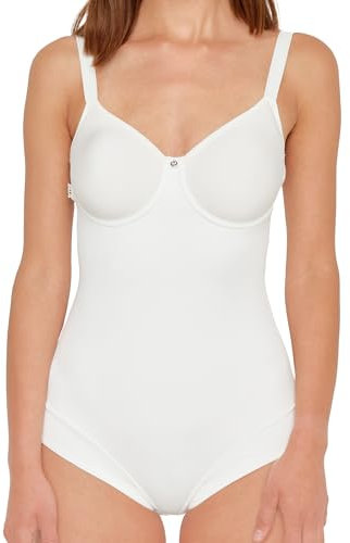 Susa Body mit Bügel I Catania 6552 I Größen A-E I Figurformender Body für Damen aus atmungsaktivem Spacer Material I Formt Taille, Bauch & Po I Unsichtbar unter Kleidung