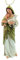 Virgin Mary and Baby Jesus and Lamb Christmas Ornament, Religious Resin Statue, 5 Inches