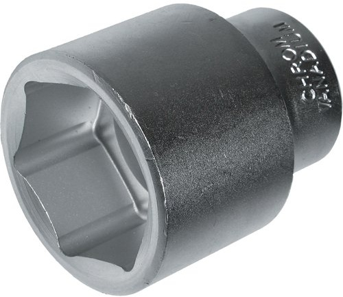 Alkan 65 mm 1 Antrieb Kraft Stecknuss 6-kant CV-Stahl groß | Große Kraft-Stecknuss 65 mm mit 1 Antrieb, 6-kant Einsatz aus Chrom-Vanadium-Stahl für schwere Montage