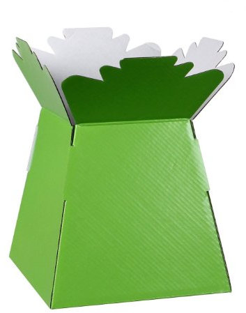 10 Transporter Box/Living Vase Glossy Lime Green (3809)