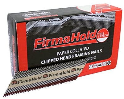 TIMCO CFGR50 FirmaHold Nail Ring - Shank 2.8 x 50mm - FirmaGalv - for use in Structural Applications Using high Quality Paper collation for Reduced Nail jams - Box of 1100