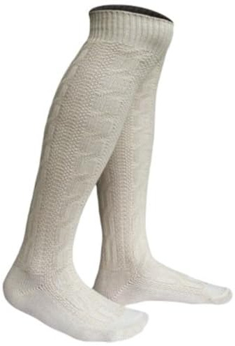 FROHSINN Herren Trachten Socken/Trachtenstrümpfe (Natural, 41) der Marke Ideal fürs Oktoberfest