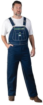 Liberty Men's Rigid Denim Bib Overall, Rigid, 46W / 29L