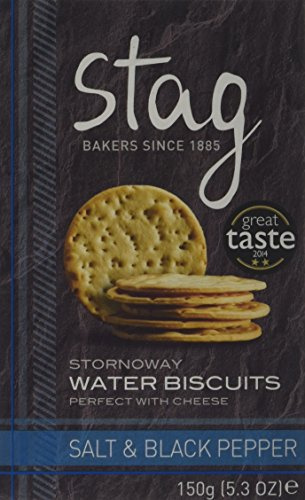 Stag Bakeries Sea Salt & Black Pepper Water Biscuits 150g