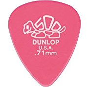 Dunlop 41r71 72 Stück Plektren für Gitarre Rosa