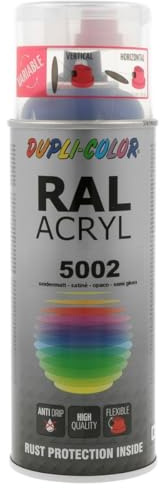 Dupli-Color 880360 Acryl-Spray, 400 ml, RAL2 Ultramarinblau Seidenmatt