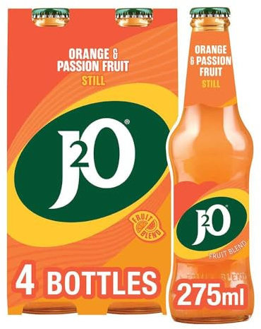 J2O Orange & Passionfruit Juice Blend | 275ml Bottle | 4 Pack