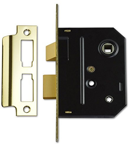 Union Locks 2294 Mortice Bathroom Lock 76mm - Polished Brass (Visi Pack)