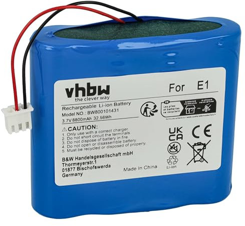vhbw Akku kompatibel mit Pure Evoke 1S Marshall, 2S, E-1S, Mio, Mio by Orla Kiely digital Radio (8800mAh, 3,7V, Li-Ion)