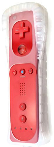 AMGGLOBAL® Remote Controller in Blue Red White Black Pink For Nintendo Wii Remote WII + FREE SILICONE COVER