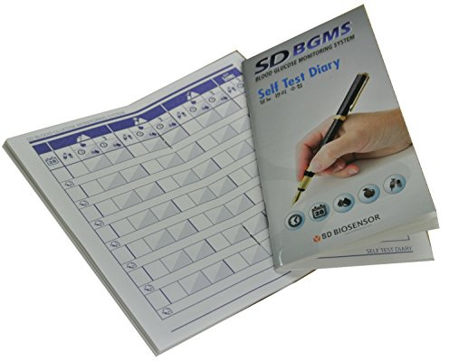 1 x Self Test Diary for SD Codefree Blood Glucose Monitor Test Meter