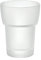 Smedbo Tumbler, Frosted Glass, White, 8 x 10.5 x 16 cm