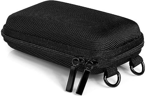 Baxxtar Hardcase Pure Black S Housse Sacoche pour Appareil Photo Compact avec bandoulière et Boucle de Ceinture - Noir - CyberShot DSC WX350 W810 W830 - Pixpro FZ43 FZ51 FZ55 - Realishot DC5200