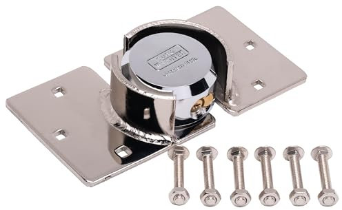 Sterling PHS104E 73 mm Round Shackleless Padlock and Hasp Solution Pack, Silver