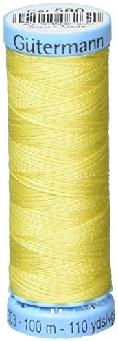 Gutermann Silk Thread, 100m/109 yd, Yellow