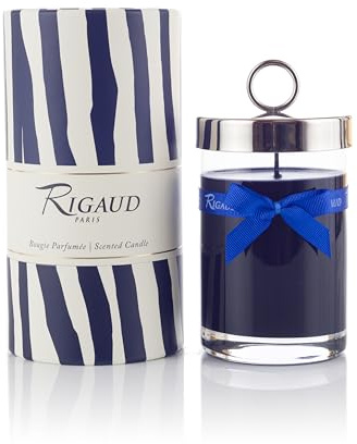 Rigaud Paris Bougie Grand Modèle Reine de la Nuit, 230g, 90h de Parfum, Fabrication Artisanale Française