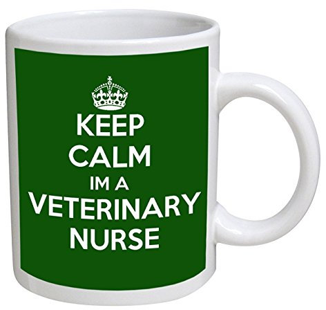 Keep Calm Im a Veterinary Nurse Mug | Secret Santa Mug | Christmas Xmas | Naughty Swearing Rude Novelty Joke Funny | Tea Coffee | Work Shop Office | Under 10 Pounds Ideas | by Ellis Graphix (TM)