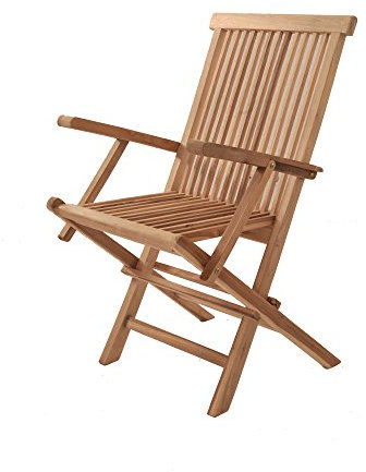 SAM Klappstuhl, Mallorca mit Armlehnen, Teak, 40 x 55 x 88 cm