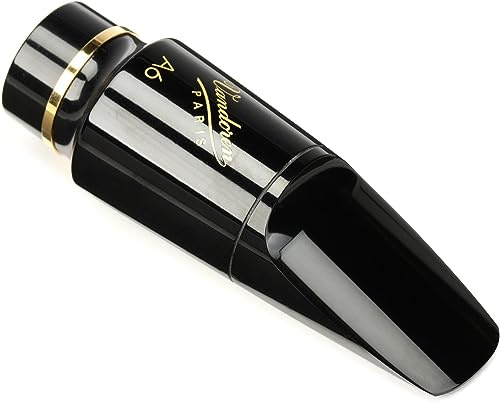 Vandoren SM812M V16 A6 Alto Saxophone Mouthpiece (Black Ebonite, Medium Chamber )