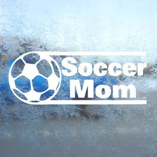 Sticker / Car Sticker / Decal Soccer Mom White Decal Window Laptop Vinyl