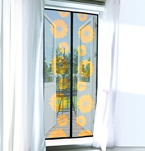 TV Unser Original Magic Klick Moskitonetz mit Magneten - Motiv Sonnenblume, 03150