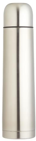 KitchenCraft Jury Almost Unbreakable Stainless Steel Vacuum Flask 1 Litre, Silver