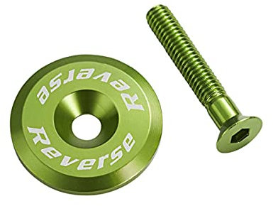 Reverse Steuersatzkappe Alu mit Schraube dunkel grün