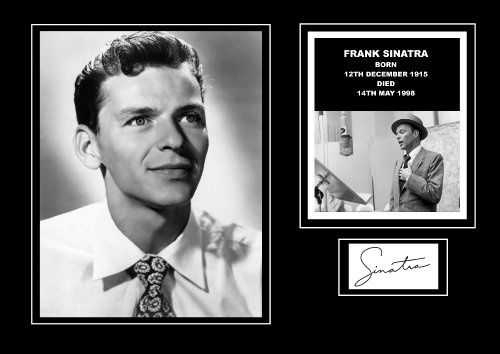 POSTER PRESENTS FRANK SINATRA Autogramm Wandbild Poster Wohnzimmer