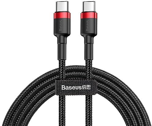 Baseus KABEL CAFULE PD2.0 60W TYPE-C/C (20V 3A) 1M RED/BLACK, POWER DELIVERY