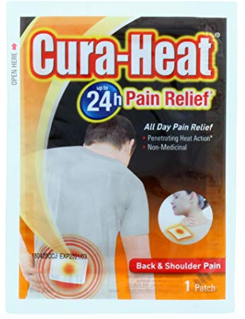 Cura Heat Back Pain Clip Strip