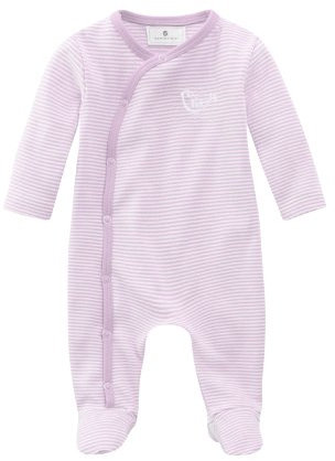 Bellybutton Kids Baby - Mädchen Strampler Bellybutton Kids Schlafstrampler mit Fuß, 10892-90619, Gr. 80, Mehrfarbig (white/rose striped)