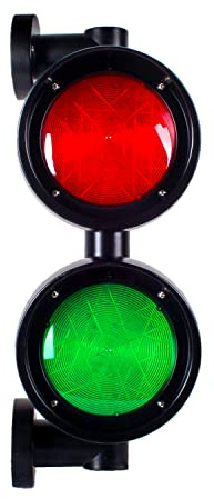 Ampel Verkehrsampel LED-Signalleuchte Rot-Grün 230V, Schiebetor, Hoftor, Rolltor
