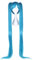 CoolChange Cosplay Perücke mit sehr Langen Zöpfen für Hatsune Miku Fans | 130cm | Farbe: Blau