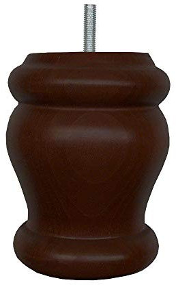 Kegel Möbelfuß Holz Braun Höhe 12 cm (M8) | Hohe Qualität und nachhaltiges Holz