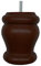 Kegel Möbelfuß Holz Braun Höhe 12 cm (M8) | Hohe Qualität und nachhaltiges Holz