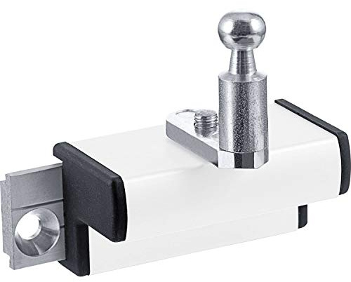 Flügelbock für Rechteckfenster, Aluminium weiß RAL 9016, 1 Stück | passend zu GEZE Oberlichtöffner OL 90 N / OL 95