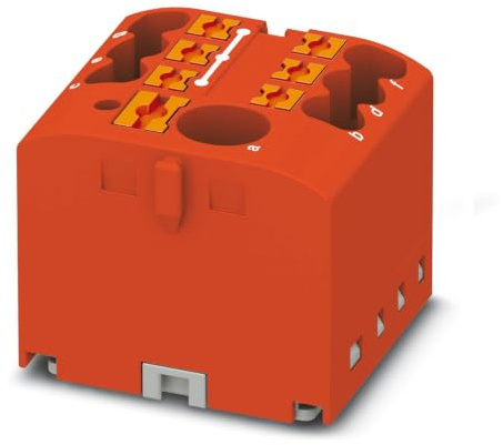 Phoenix Contact Verteilerblock 57A Rot 7-polig, Packung a 10 Stück