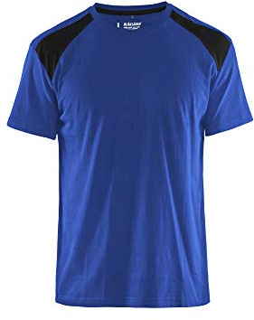 Blaklader 33791042 T-SHIRT, Kornblumenblau / Schwarz, grootte S