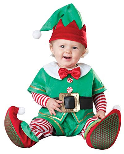 LvRaoo Unisex Baby Strampler Weihnachtself Jungen Mädchen Overalls Cosplay Halloween Weihnachten Kostüm (Grün Elfe, 90)