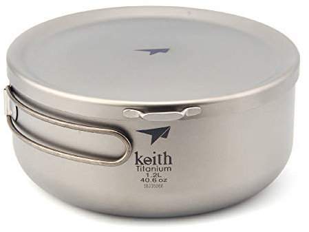 Keith Ti5328 Ti5329 Boîte à repas en titane avec couvercle