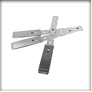 WAKAI Einschlagmauerverbinder Maueranker Edelstahl Flachanker 247 mm 10 Stück