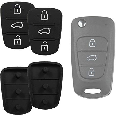 Tastenfeld Klappschlüssel Gehäuse Fernbedienung Autoschlüssel kompatibel für Hyundai i20 / i30 / Elantra / ix20 / ix35 / Accent / Kia / Rio / CEE´d / Sportage / Sorento Picanto