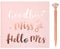 HOWAF JGA Gästebuch Ratschlagbuch Hochzeit Gästebuch Goodbye Miss Hello Mrs RoséGold Stanzen für Junggesellinnenabschied Fotoalbum Hochzeitsgeschenk, Rosa, 32 Seiten