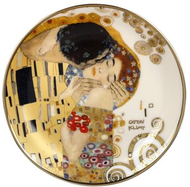 Goebel Miniteller Sammelteller DER Kuss Gustav Klimt Ø 10cm Porzellan