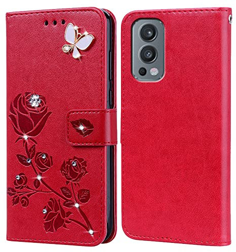 Handyhülle für Oneplus Nord 2 hülle Schutzschale,PU Lederhülle Tasche Case Schutzhülle für Oneplus Nord 2 Flip Geldbörse Handytasche Tasche Cover