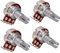 LOVIVER Long Split Shaft 500K E Gitarren Potentiometer Töpfe Lautstärkeregler