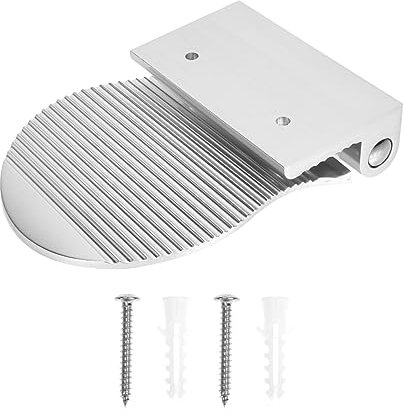 Warmhm Rutschfeste Edelstahl-fußstütze Dusche Klappbar Bad Fußhocker Stabil Rostfrei Einfach Zu Reinigen Sicherer Tritthocker Für Badezimmer Zubehör